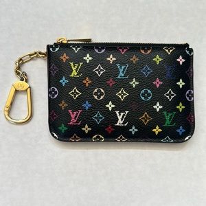 Louis Vuitton Multicolor Key Cles Pouchette Black